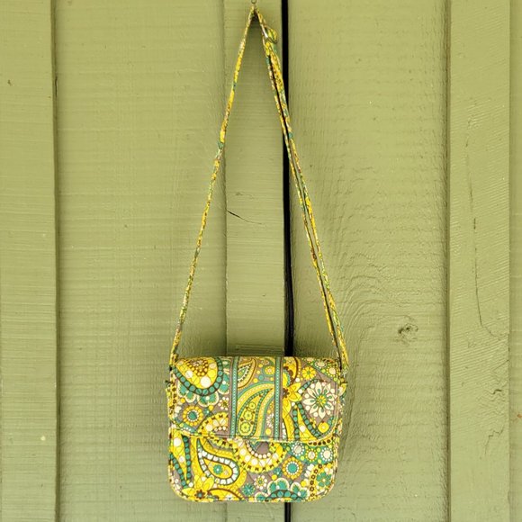 VERA BRADLEY Rachel Crossbody Shoulder Bag in Lemon Parfait - Picture 5 of 6